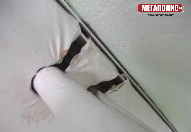 брак натяжного потолка в оренбурге фото