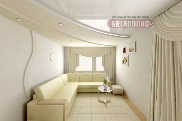 натяжные потолки в зал