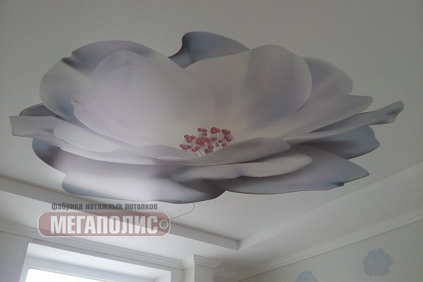 натяжной потолок в спальне